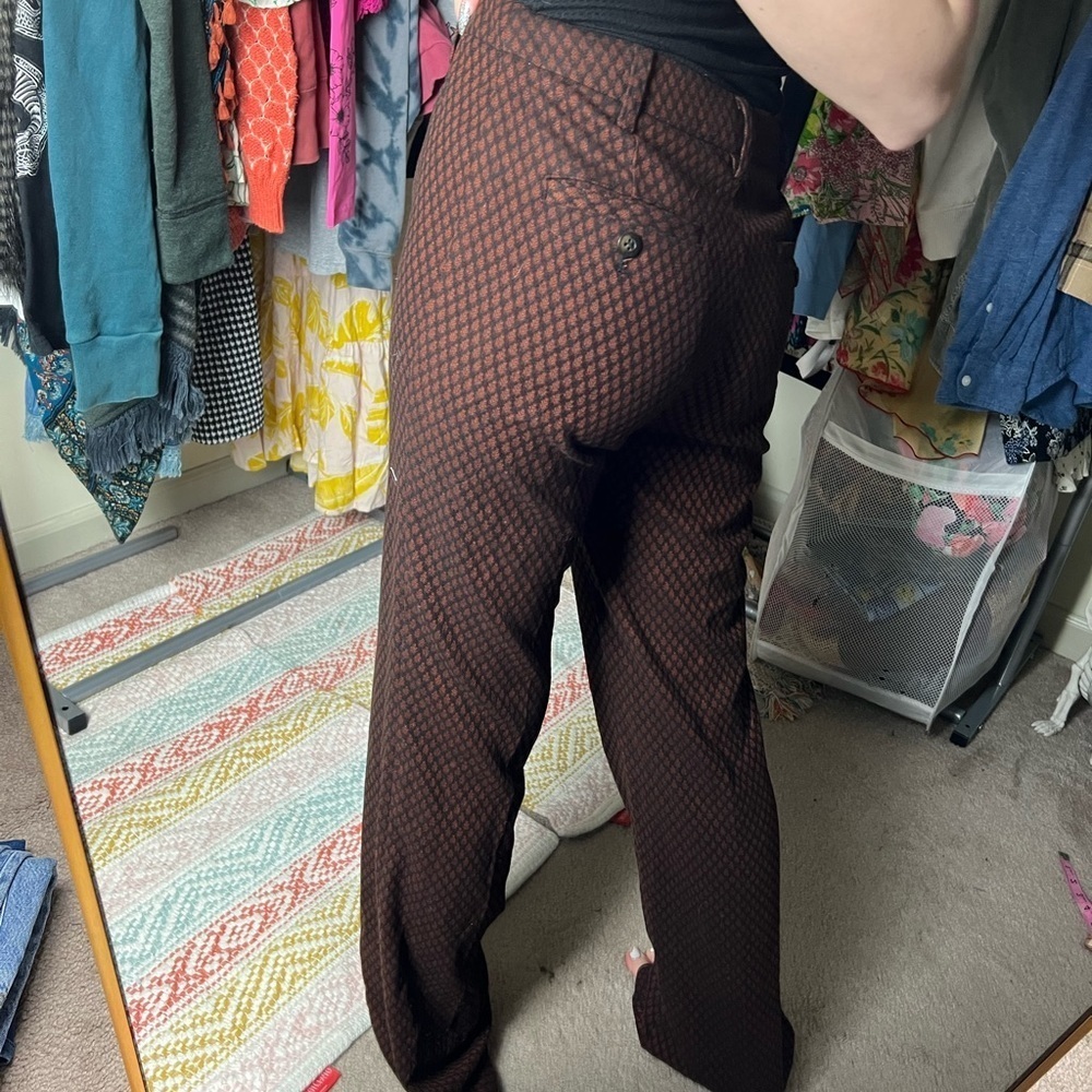 LEIFSDOTTIR Anthropologie Trousers Textured Marola Pants Size 0 - Picture 4 of 10